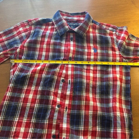 Polo Ralph Lauren Boys Red and Blue Plaid Shirt - Picture 5 of 9
